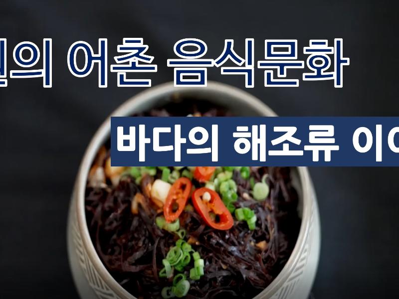 (강원의 어촌 음식문화)바다의 해조류 이야기 